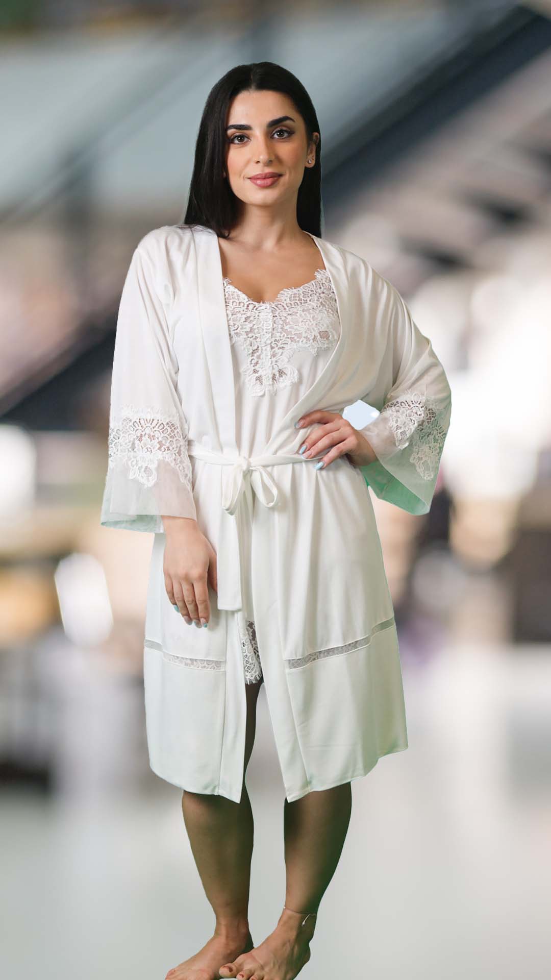 Viscose Nightwear Set - Plumeria