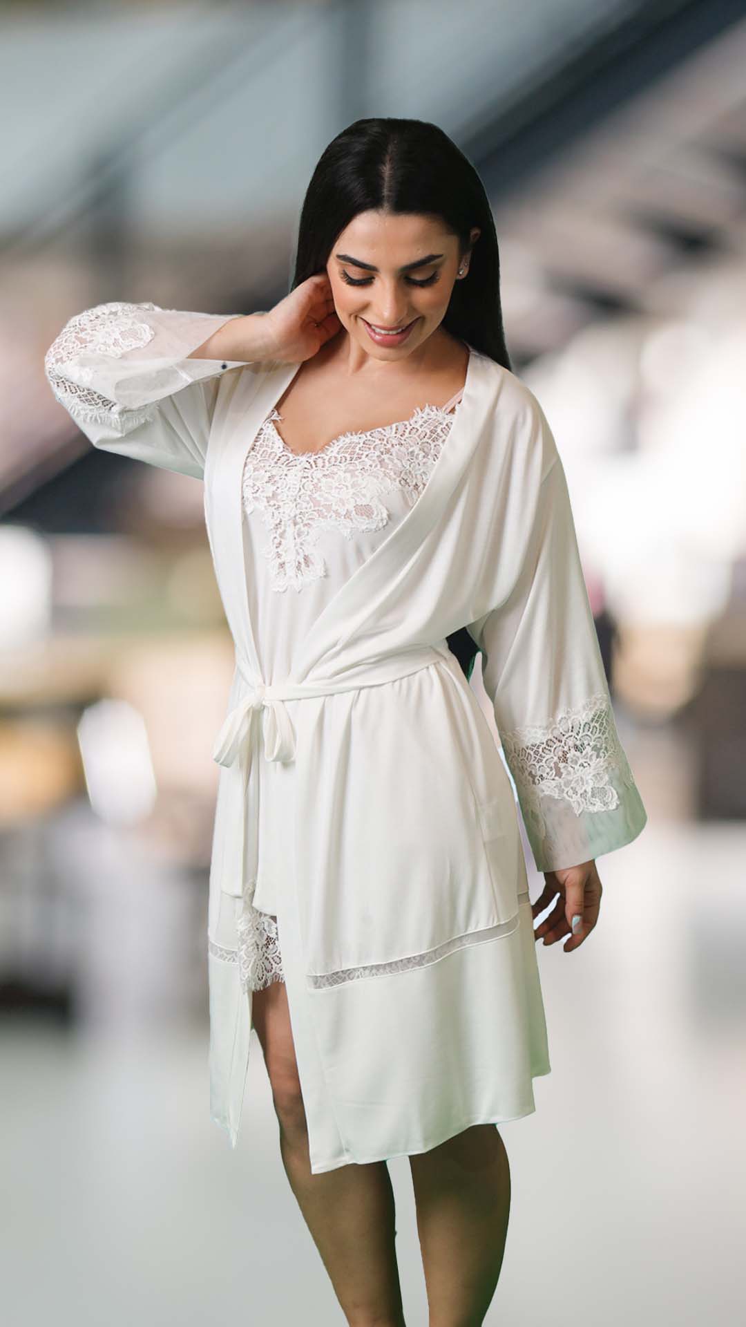 Viscose Nightwear Set - Plumeria