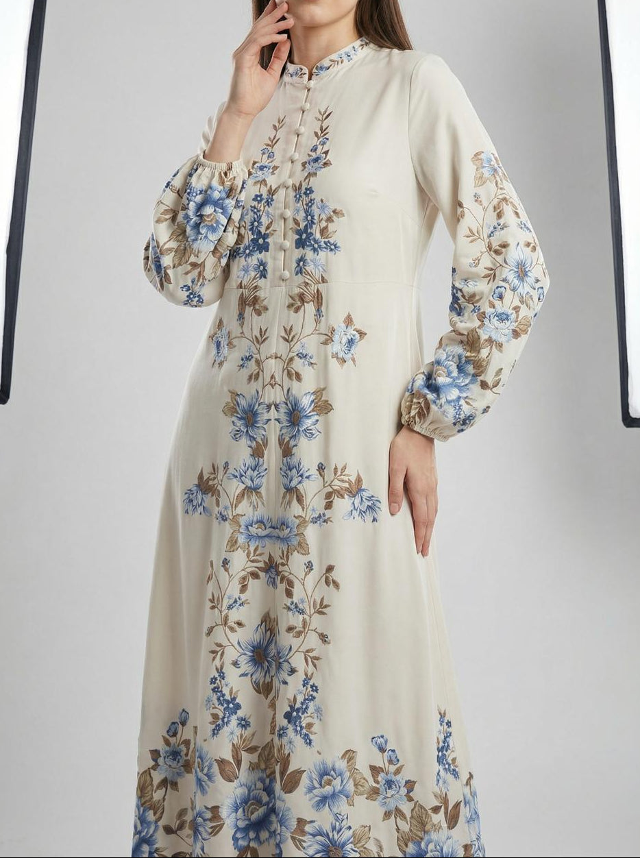 Crepe women's dress - Anemone