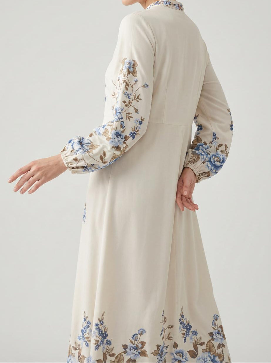 Crepe women's dress - Anemone