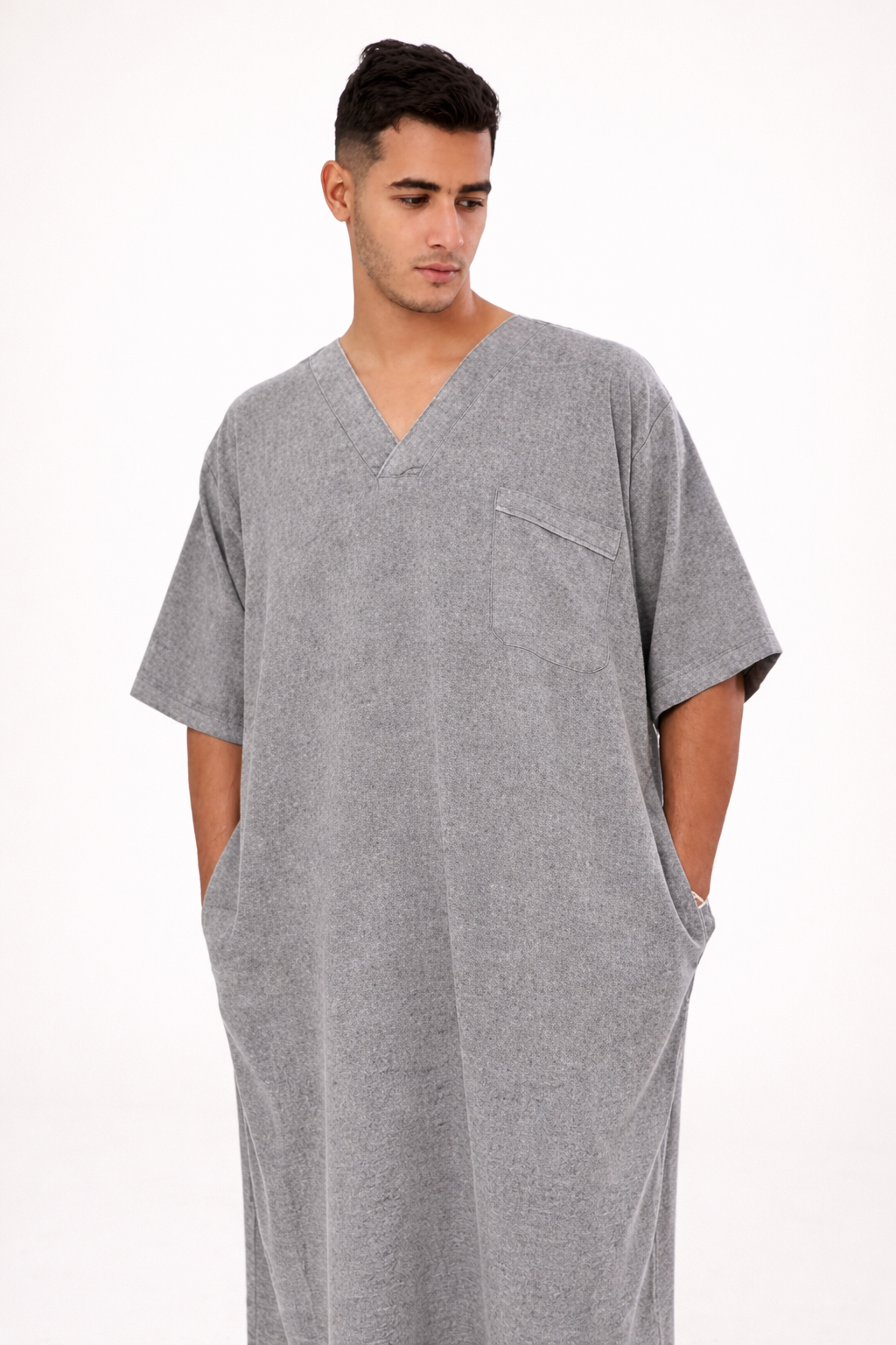 Cotton Men's Jalabiya - Oren