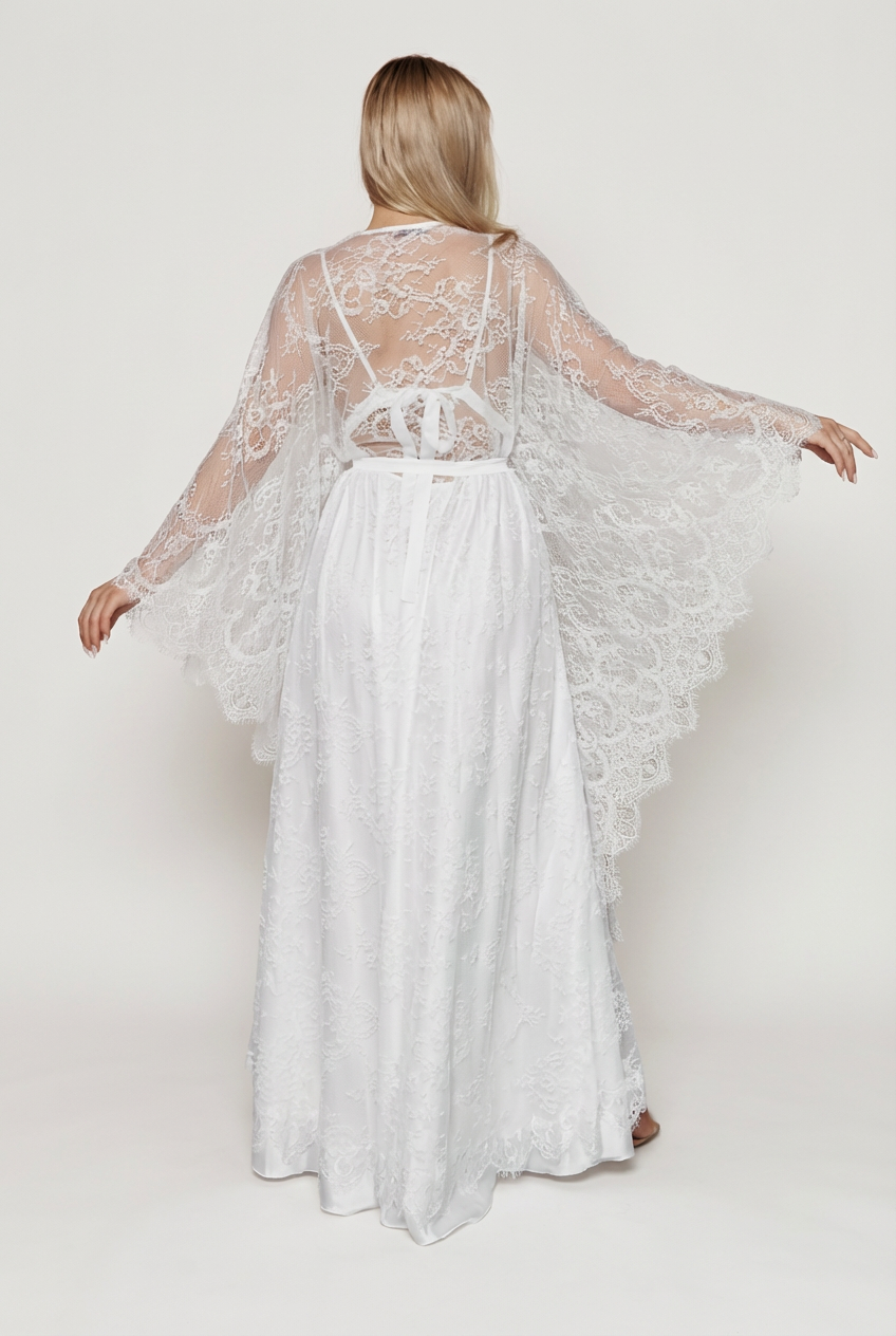 Satin Nightwear Set - Delphinium