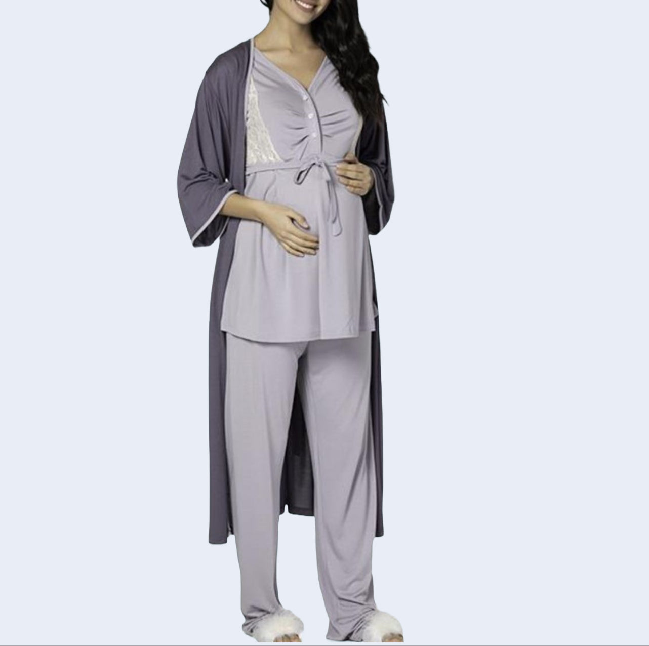 Viscose maternity pyjama - Orchid