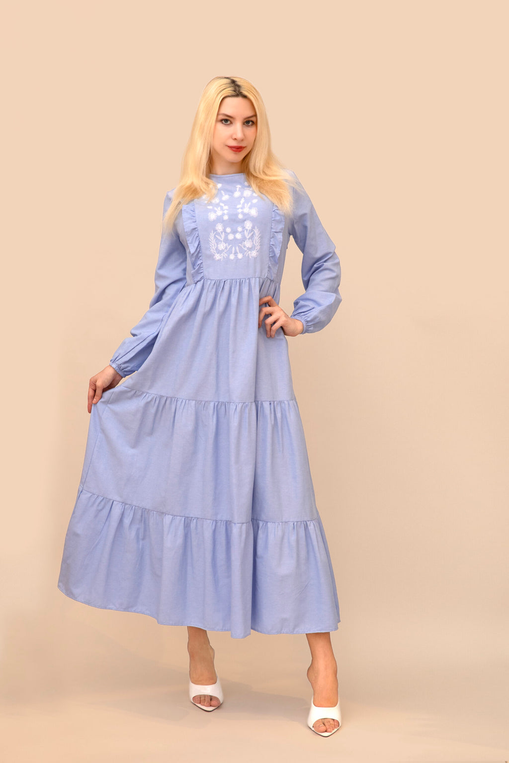 Cotton womens's dress- Nilus