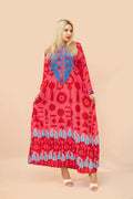 Cotton Jalabiya- Zinnia