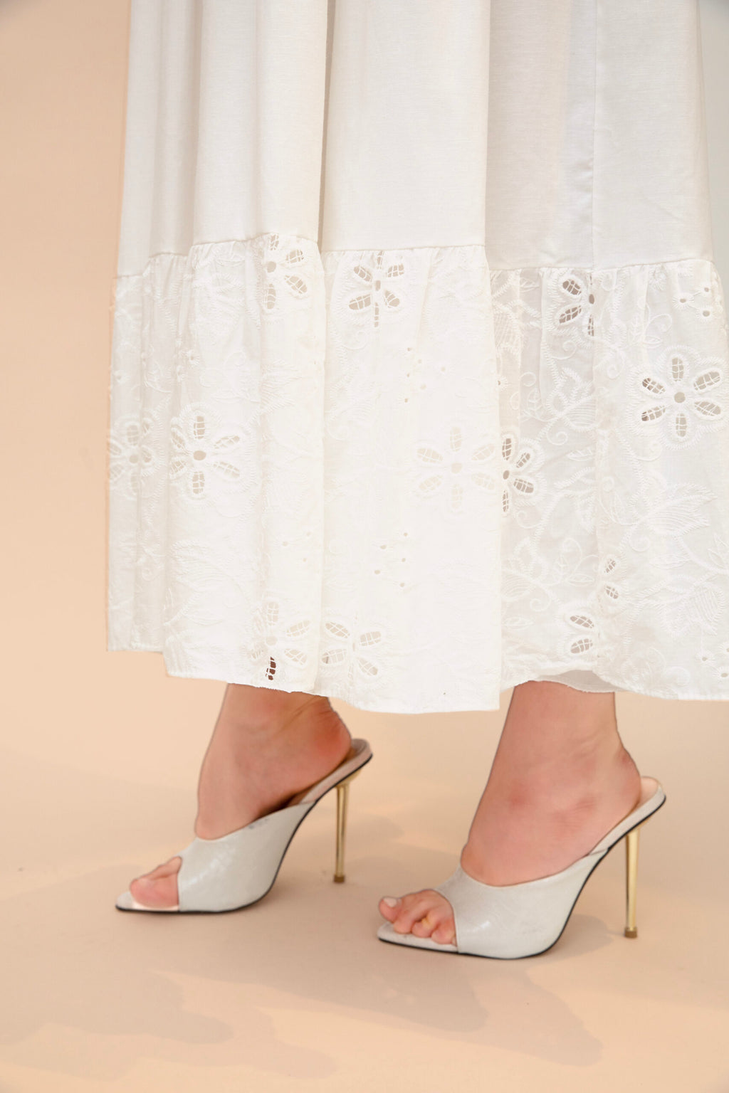 Cotton Women's dress - Almond