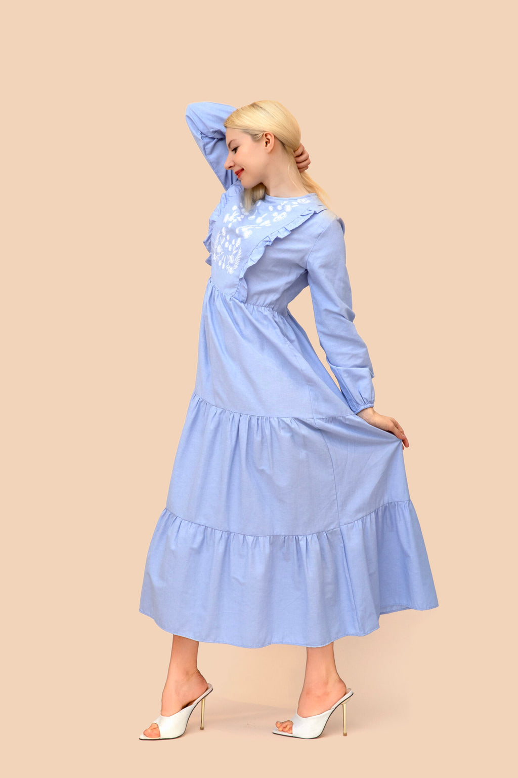 Cotton womens's dress- Nilus