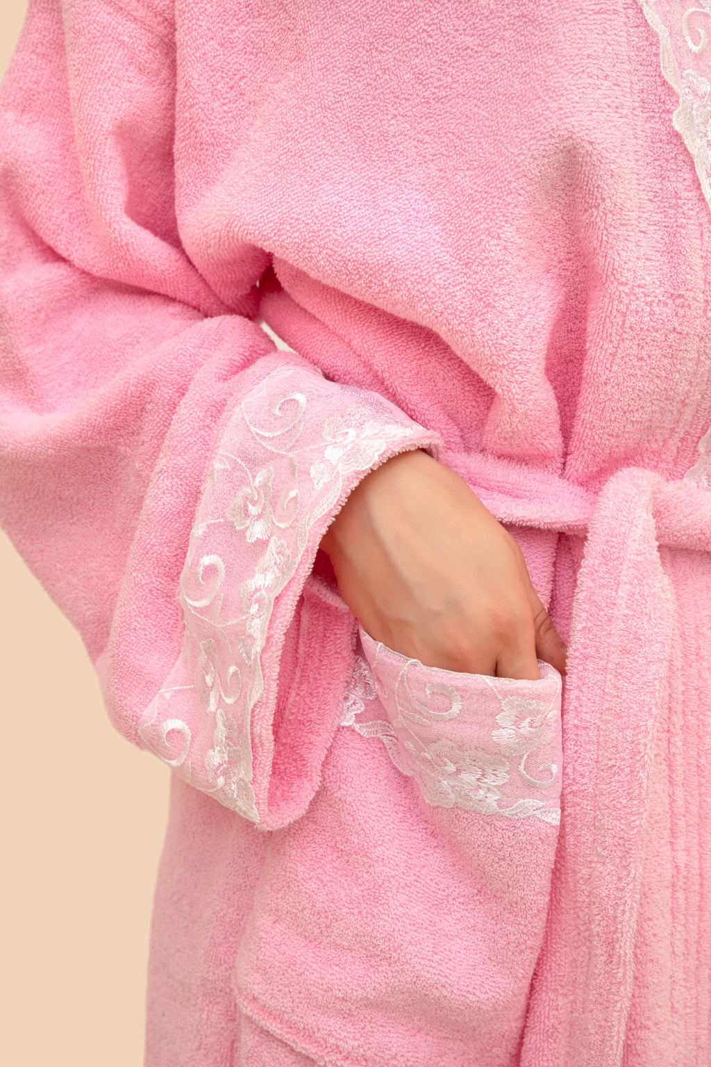 Cotton Bath Robe - Hollyhock