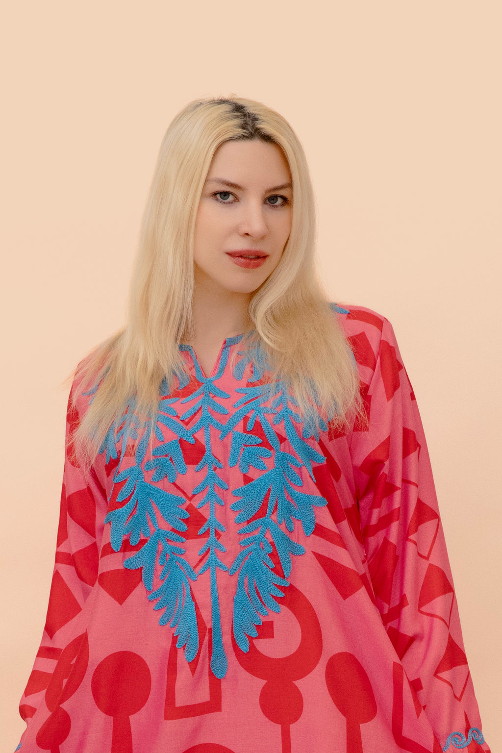 Cotton Jalabiya- Zinnia