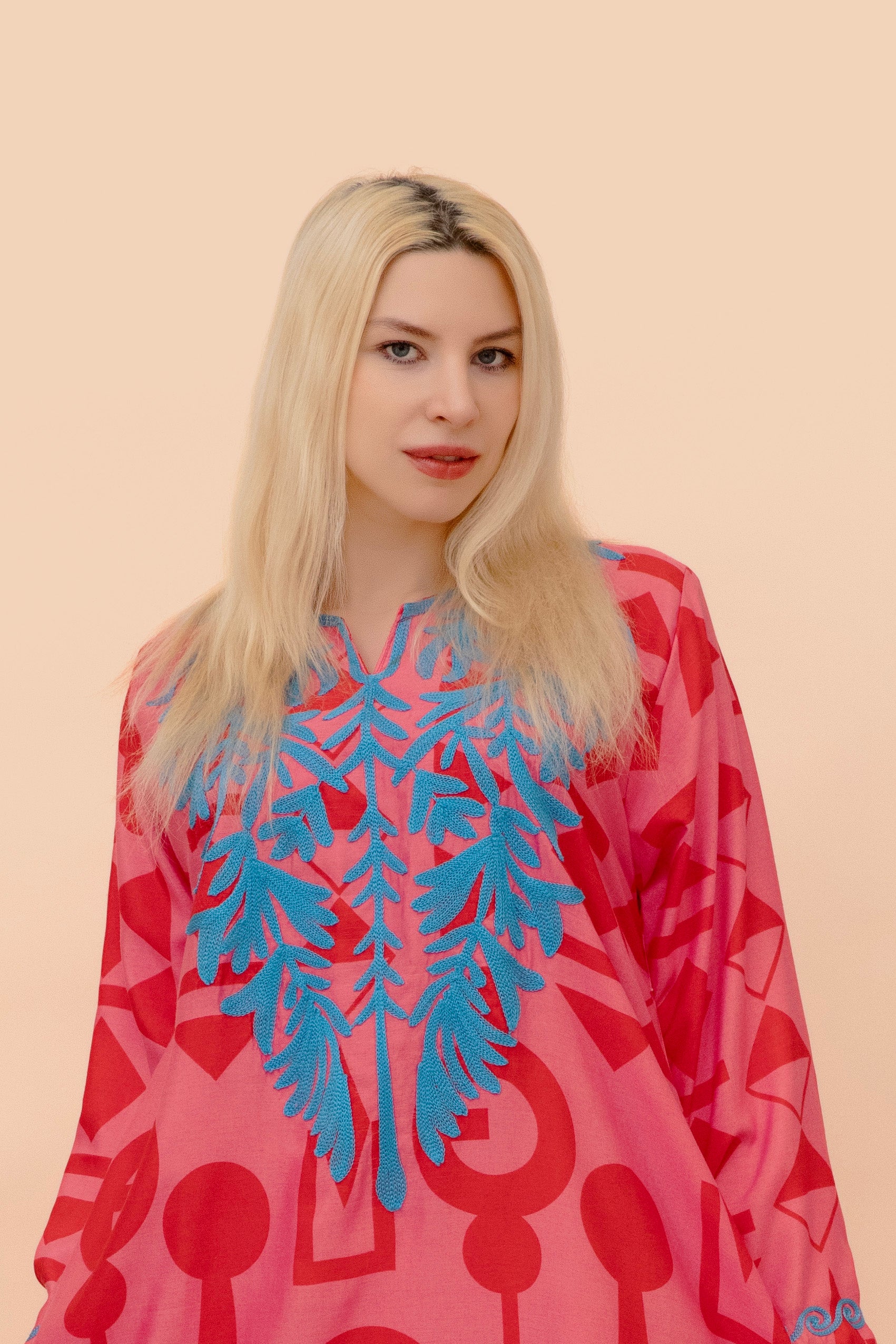 Cotton Jalabiya- Zinnia