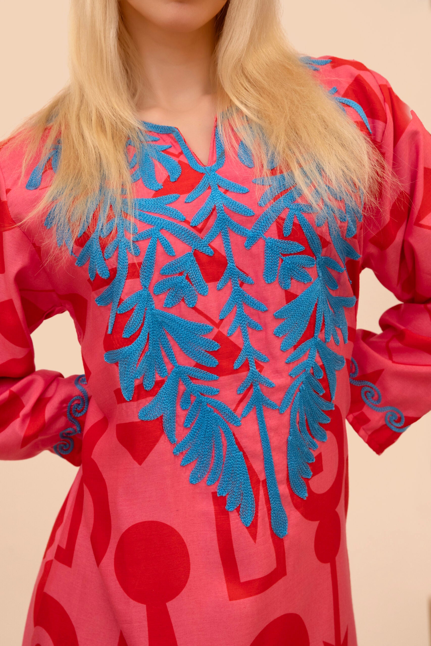 Cotton Jalabiya- Zinnia