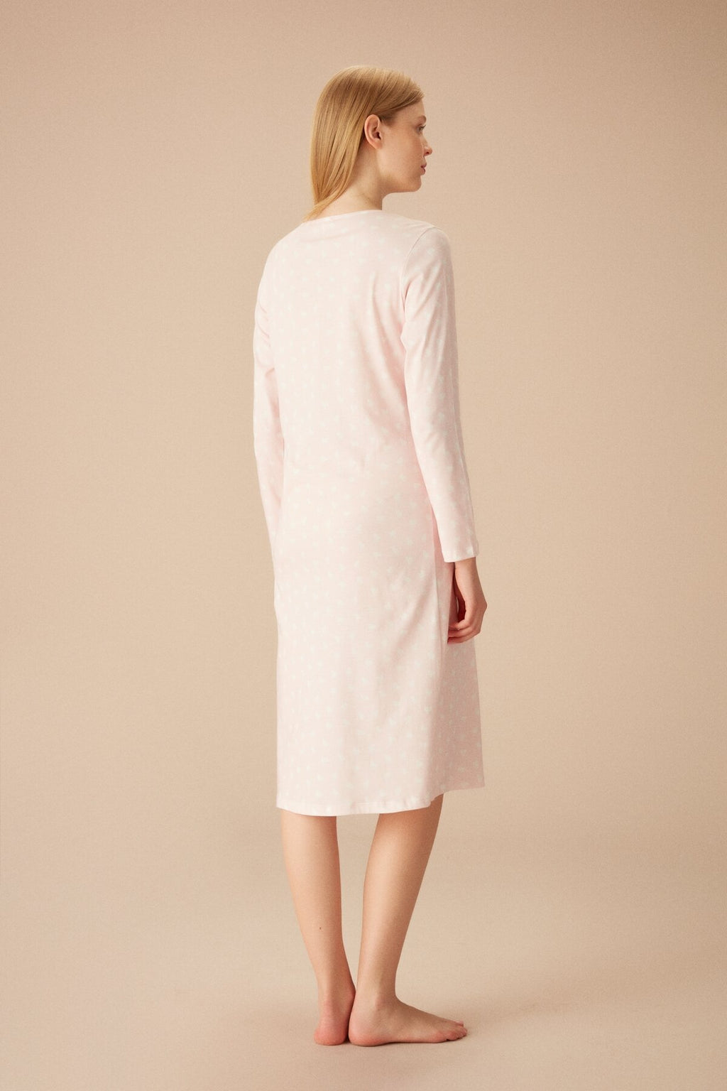 Cotton maternity nightwear - Elderberry