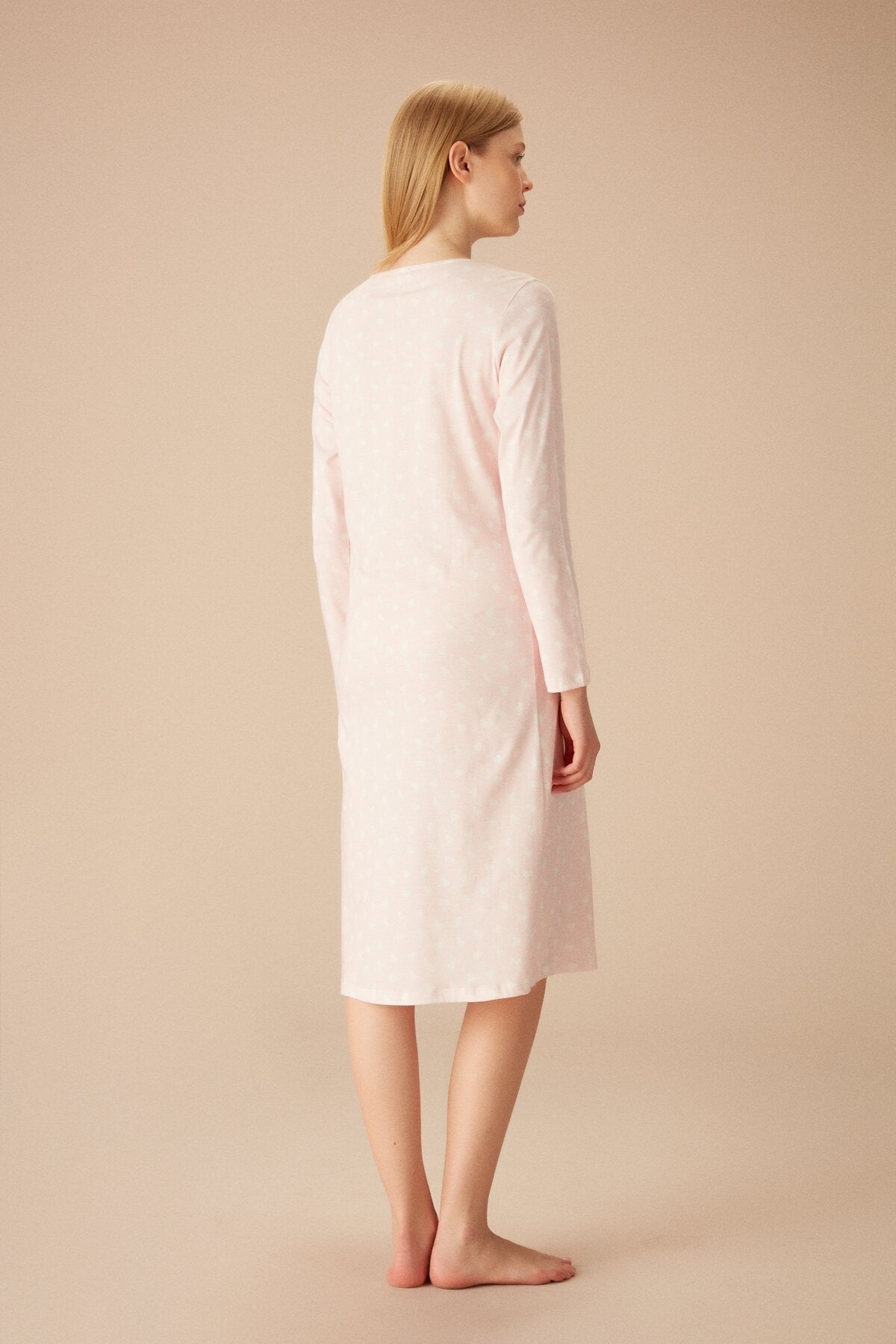 Cotton maternity nightwear - Elderberry