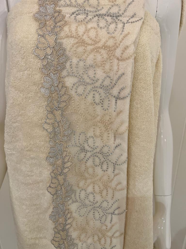 Cotton Bath Wrap and Hair Towel  - Phlox