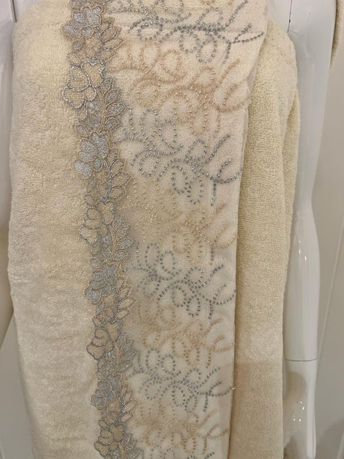 Cotton Bath Wrap and Hair Towel  - Phlox