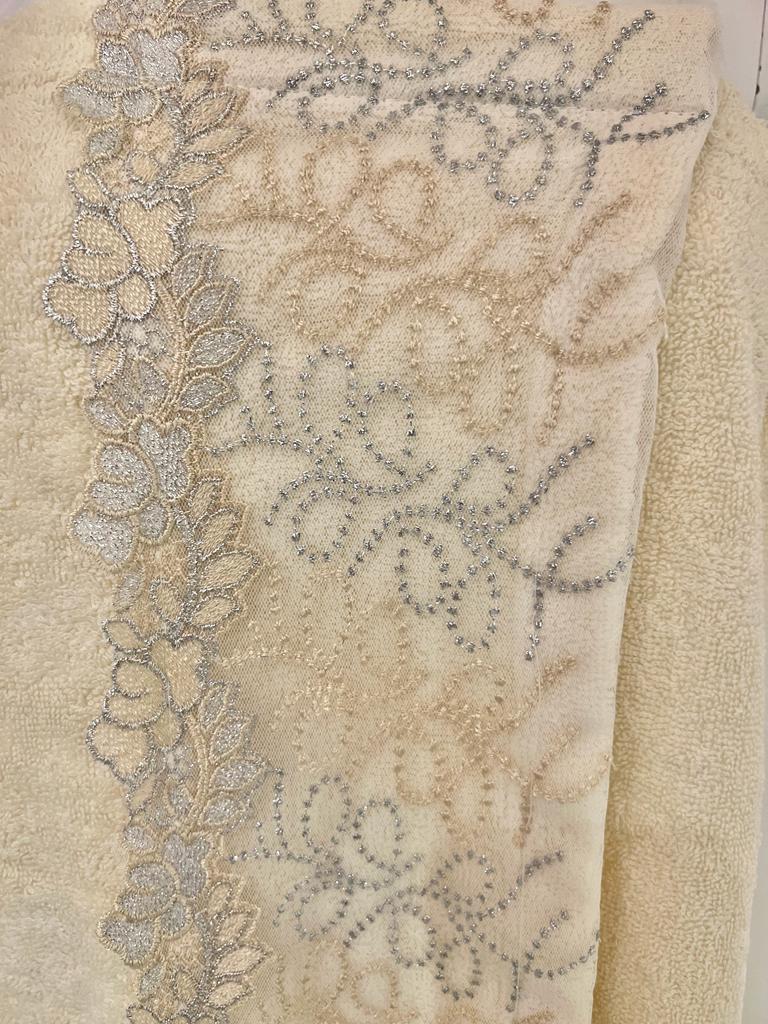 Cotton Bath Wrap and Hair Towel  - Phlox