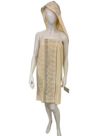 Cotton Bath Wrap and Hair Towel  - Phlox