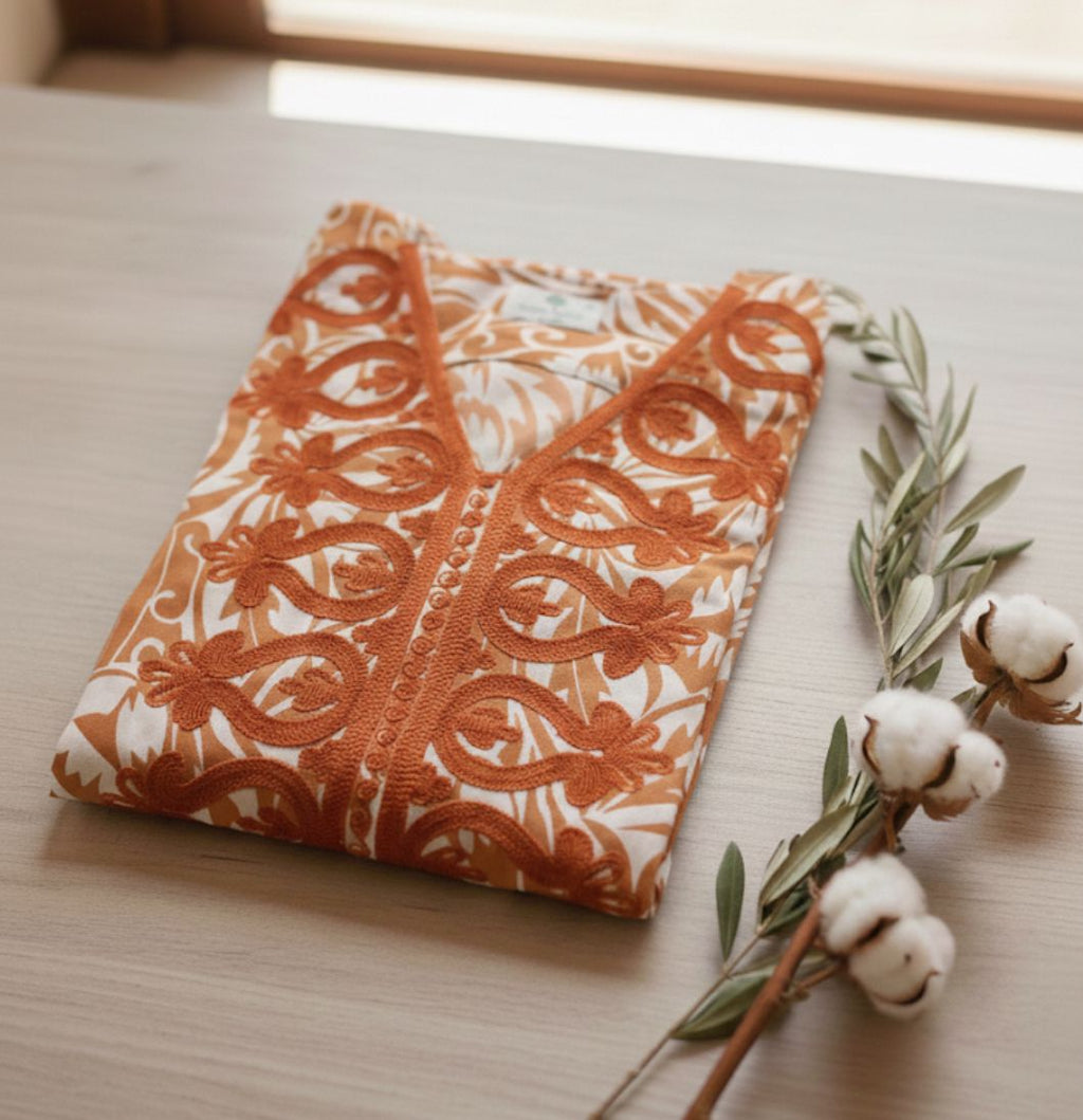 Cotton Jalabiya - Iris