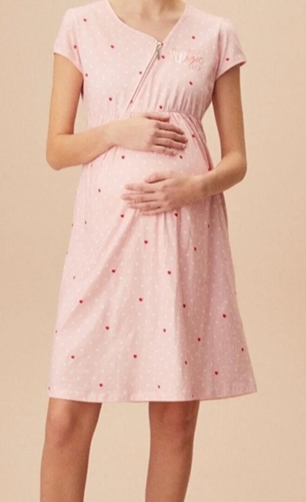 Cotton Maternity Nightwear - Bergenia