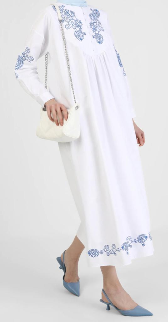 Cotton women's dress - Clematis