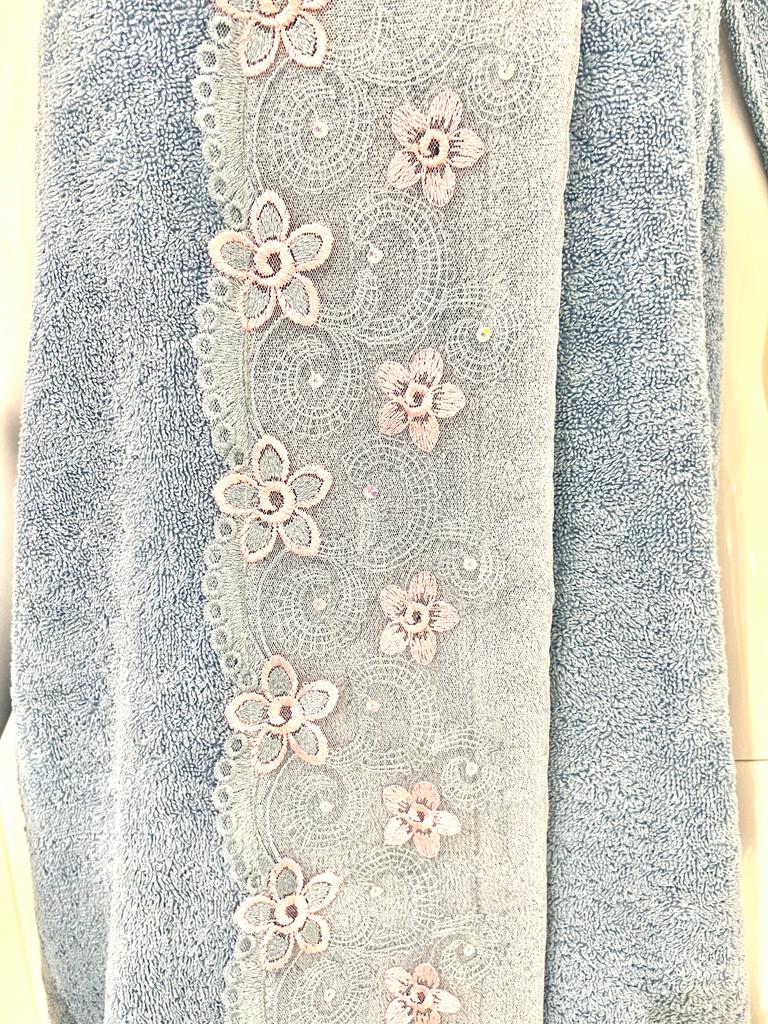 Cotton Bath Wrap and Hair Towel - Mimosa