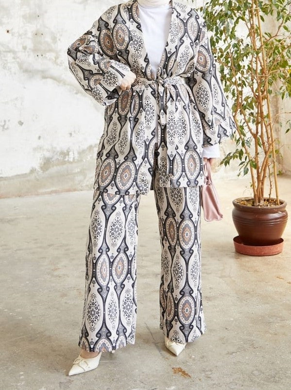 Cotton women’s suit – Periwinkle