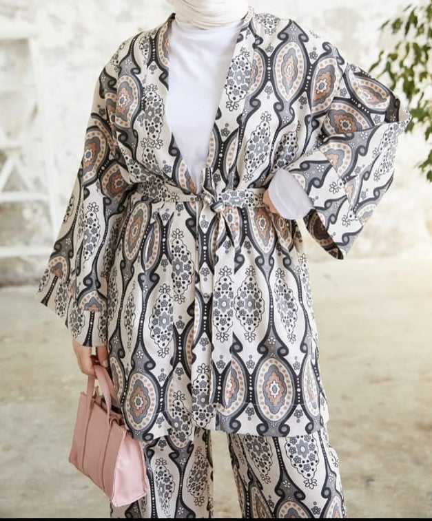 Cotton women’s suit – Periwinkle