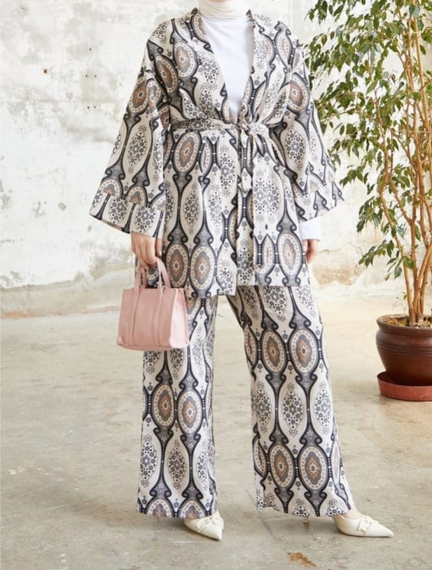 Cotton women’s suit – Periwinkle