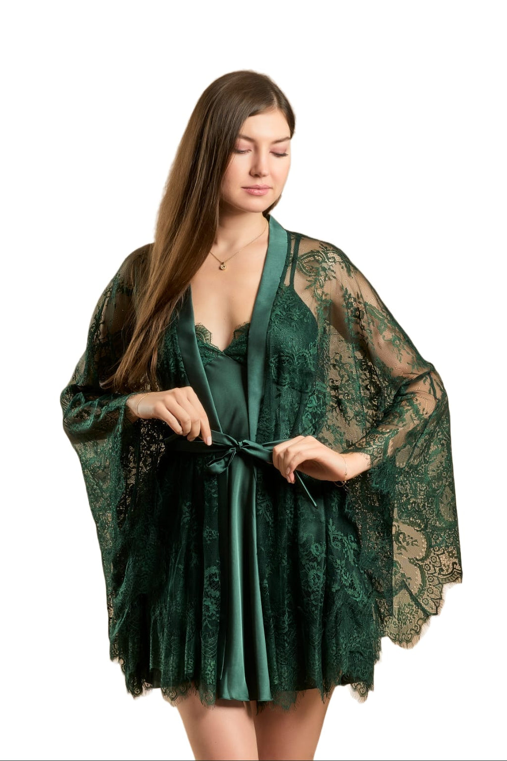 Satin Nightwear Set - Achillea