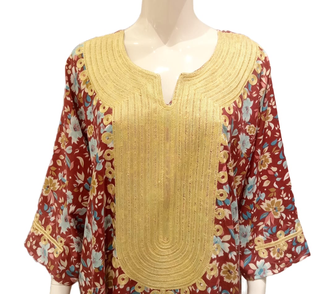 Cotton Jalabiya - Coreopsis