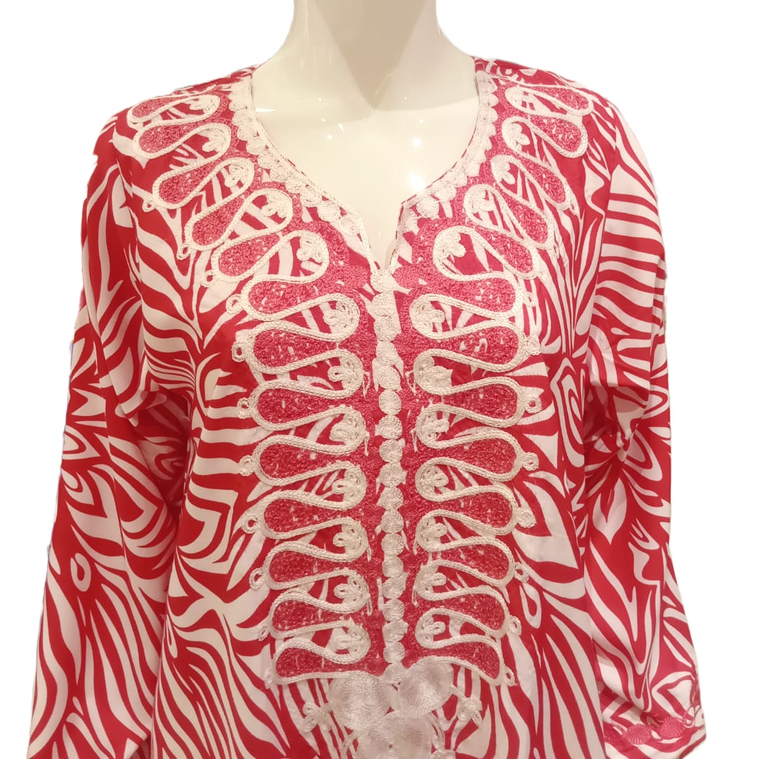 Cotton Jalabiya - Coneflower