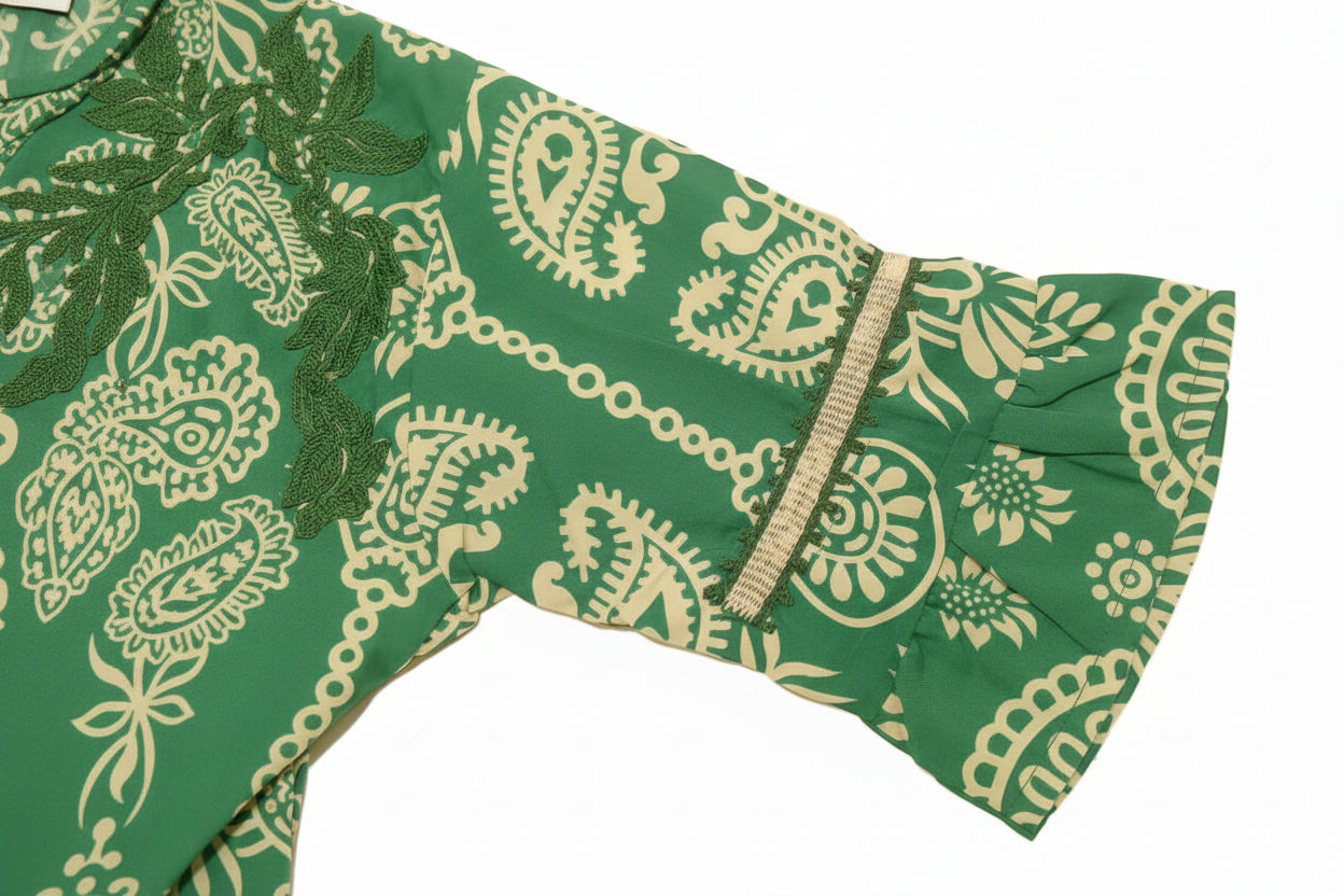 Cotton Kids Girls Jalabiya - Corydalis