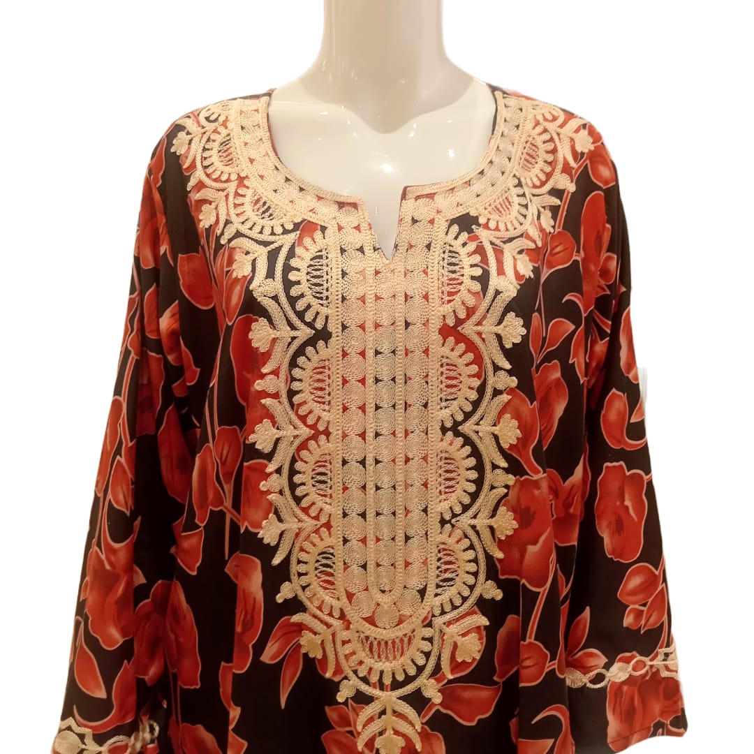 Cotton Jalabiya - Foxglove