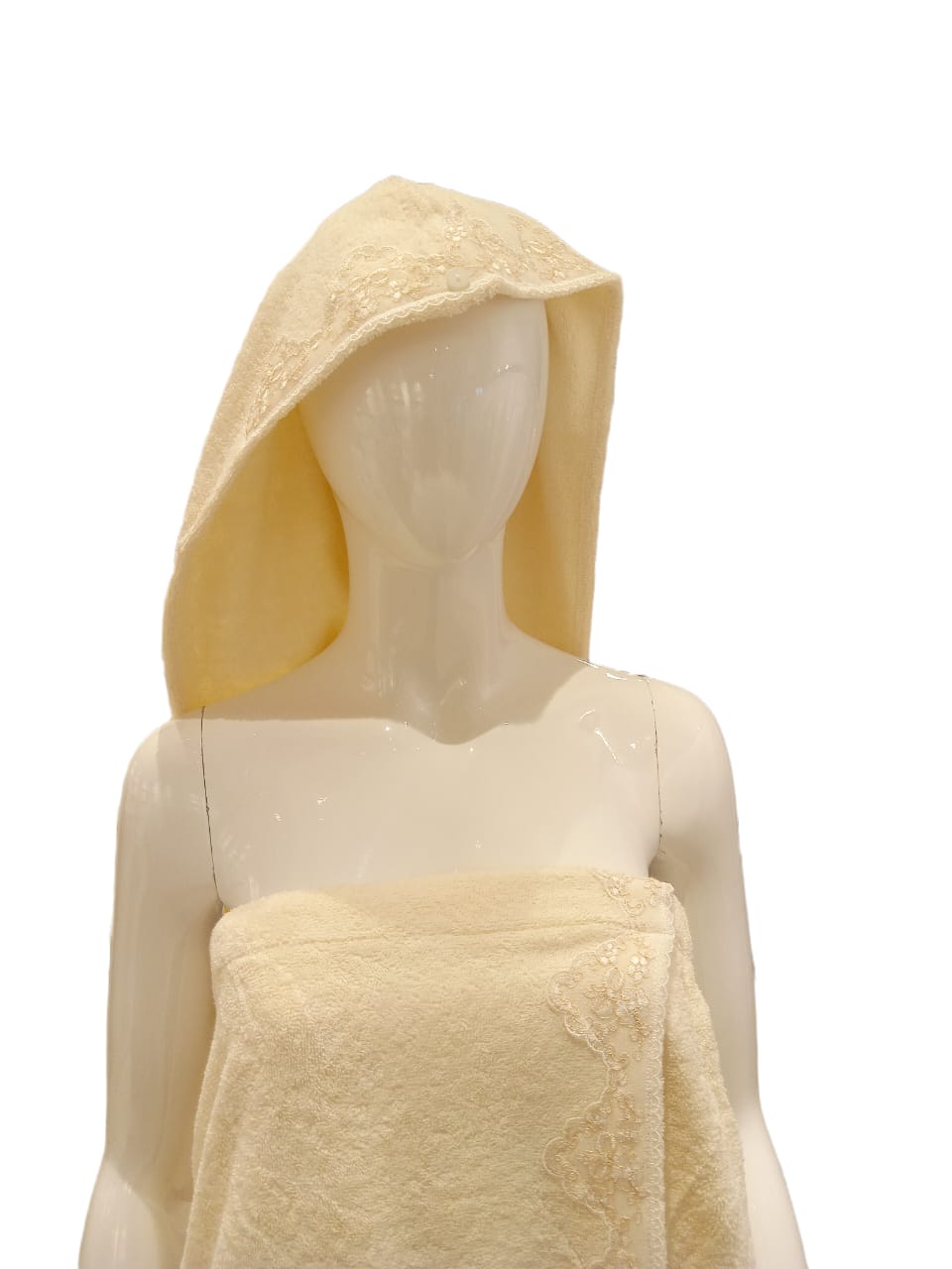 Cotton Bath Wrap and Hair Towel - Hydrangea