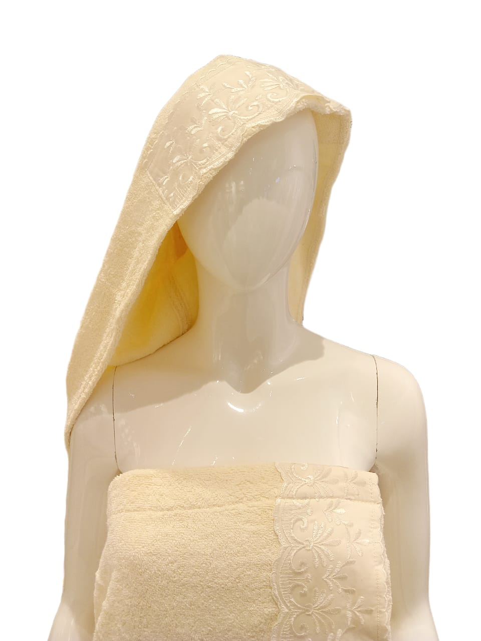 Cotton Bath Wrap and Hair Towel - Helenium