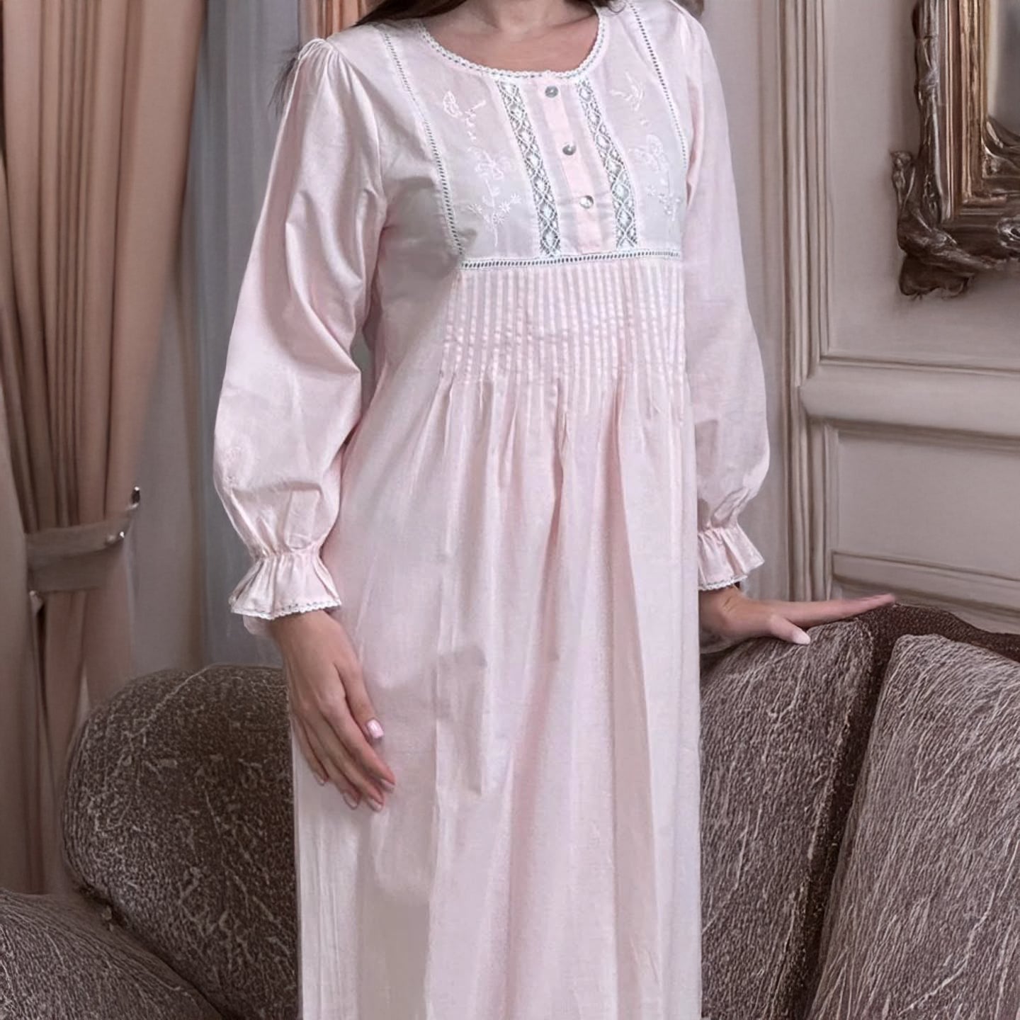 Cotton Nightwear - Schizanthus